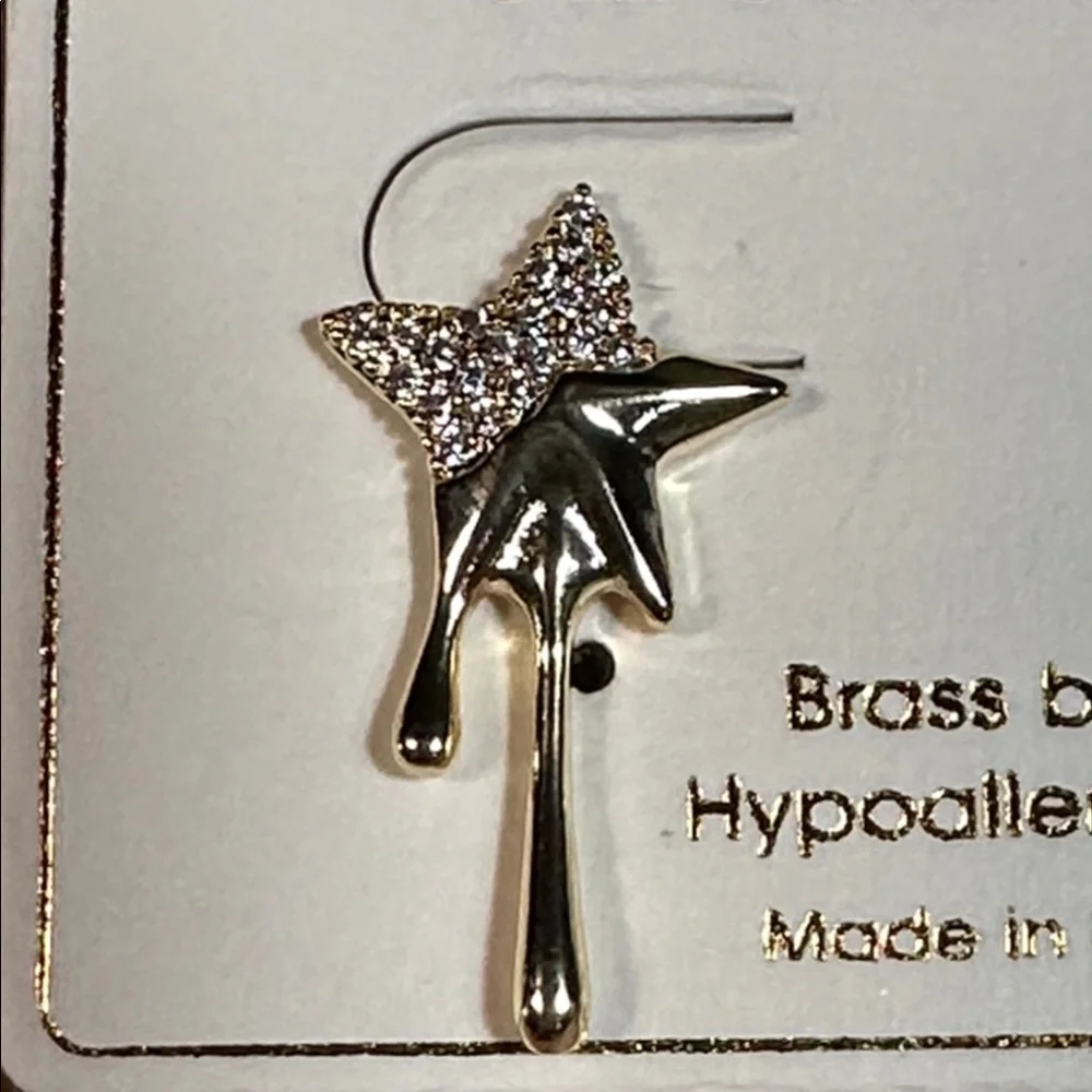 14K Gold Dipped Star Earrings